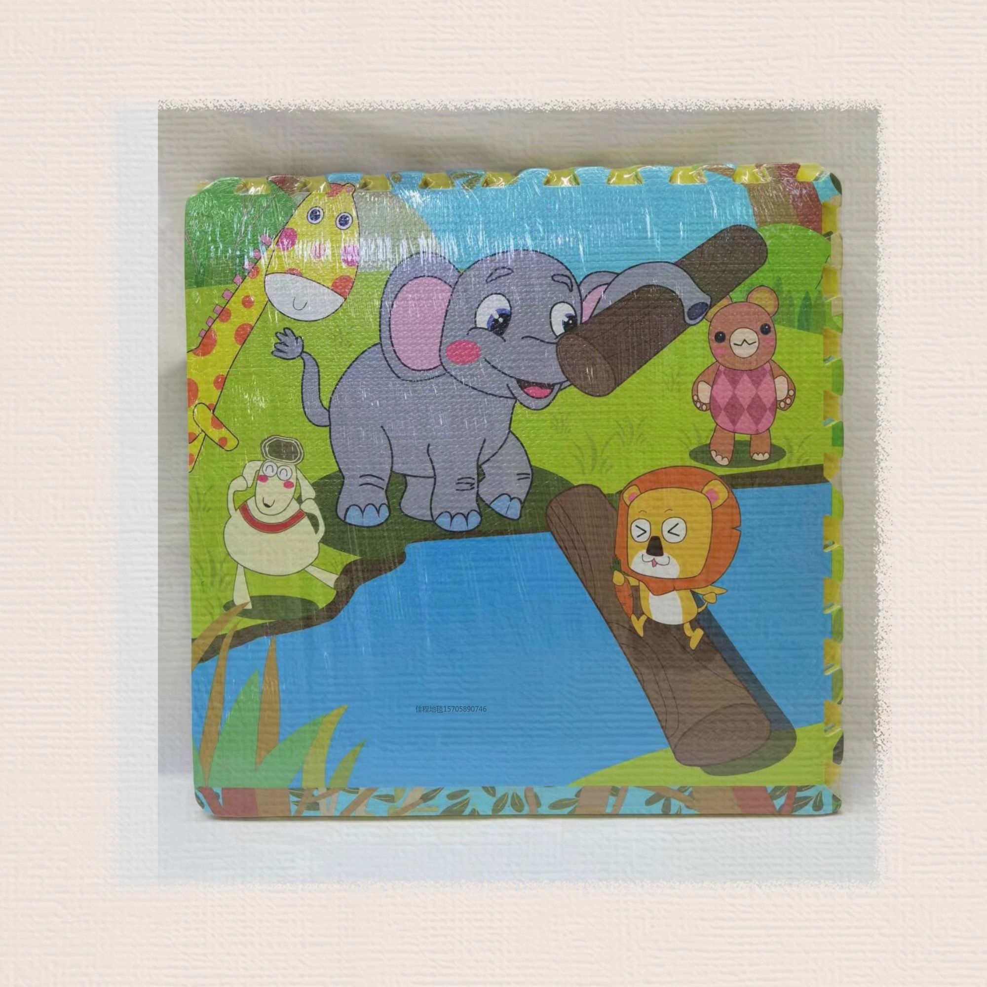 1cm thick, 61cm*61cm*4 pieces per pack of EVA cartoon crawling mat, foam cartoon puzzle mat, foam crawling mat, 10 sets in a box, can be mixed with patterns or clearly packed with picture puzzles details Picture