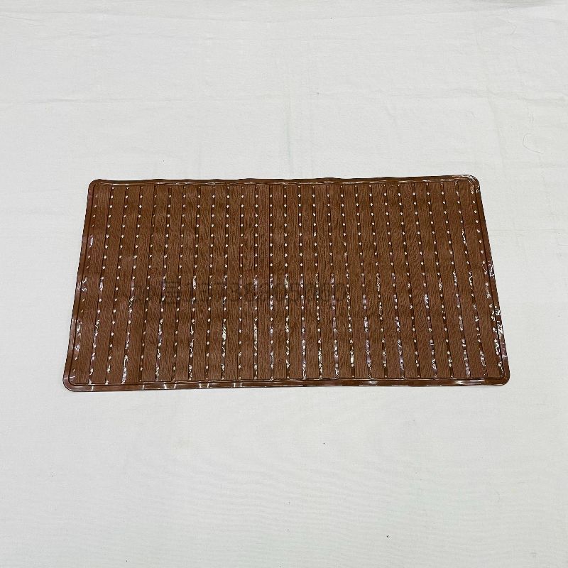 沥水垫跨境地垫浴室防滑垫洗手间入口门垫厕所防滑垫咖色条纹产品图