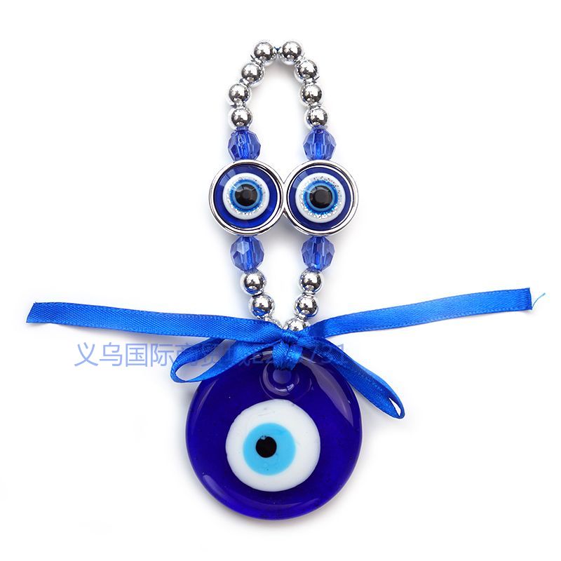 Yiwu Siyao Accessories Blue Eye Glass Pendants, home decorations, Greek and Turkish souvenirs, glass eye accessories Factory Customization, foreign trade supply sources pic 1