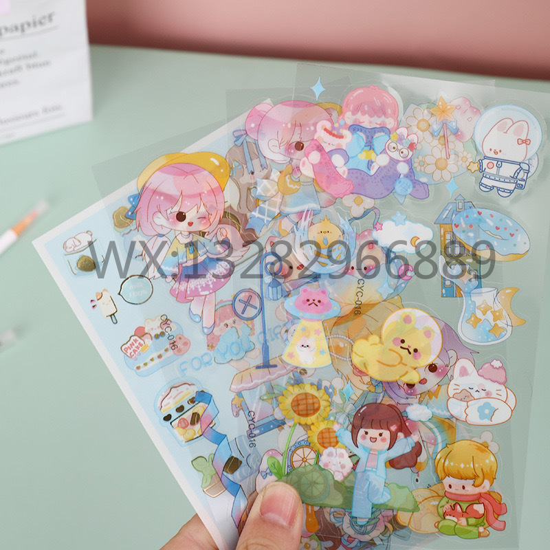贴纸/纹身贴/手帐贴纸/贴贴纸作画/手账胶带白底实物图