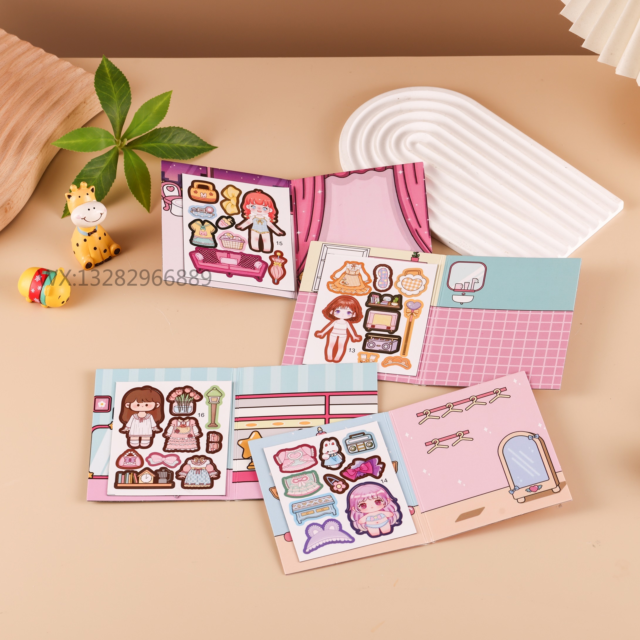 9*10.5 Cartoon magnetic quiet book 2 discount pocket portable version 4 series magnetic quiet book toys multiplication table details Picture
