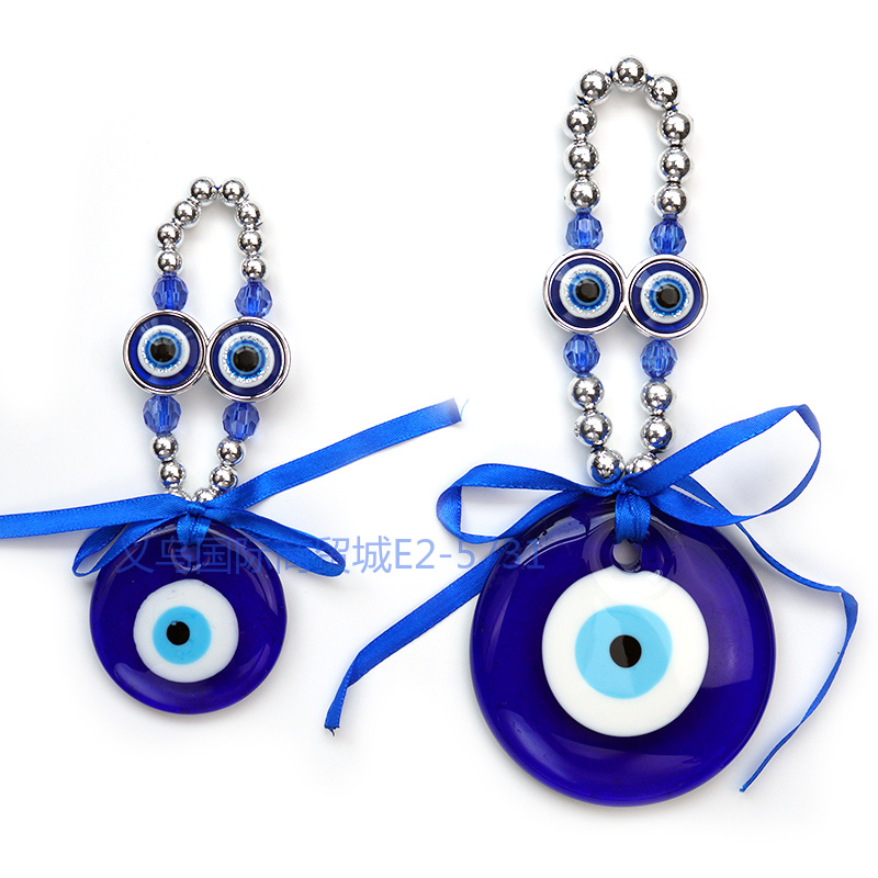 Yiwu Siyao Accessories Blue Eye Glass Pendants, home decorations, Greek and Turkish souvenirs, glass eye accessories Factory Customization, foreign trade supply sources pic 6