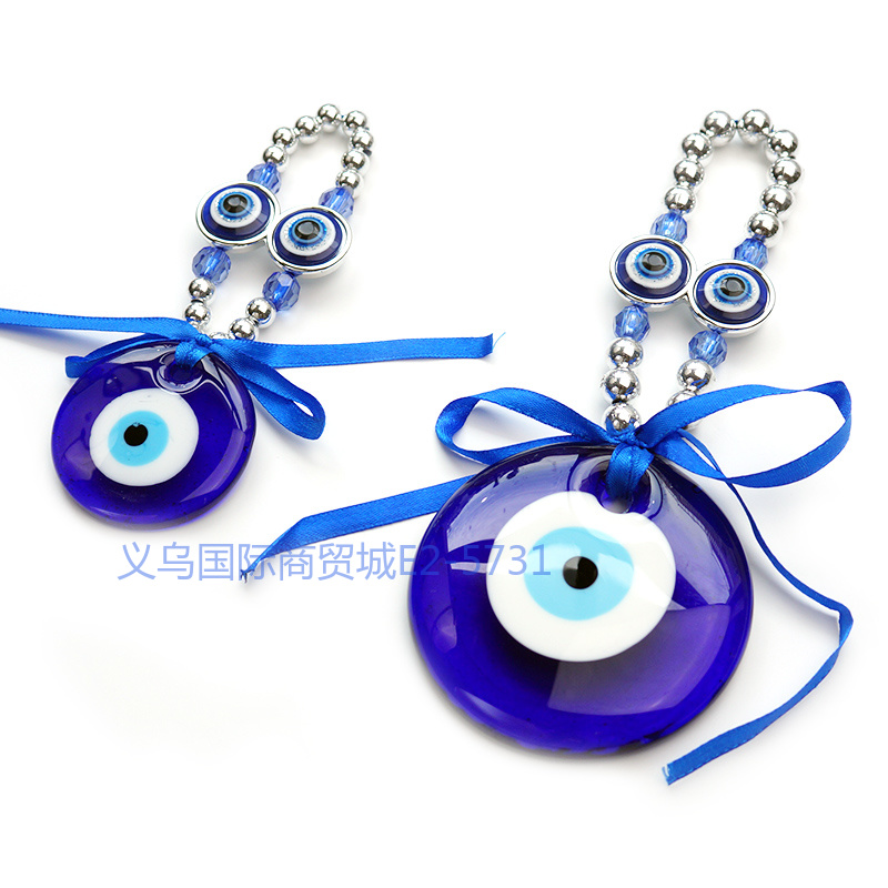 Yiwu Siyao Accessories Blue Eye Glass Pendants, home decorations, Greek and Turkish souvenirs, glass eye accessories Factory Customization, foreign trade supply sources pic 5