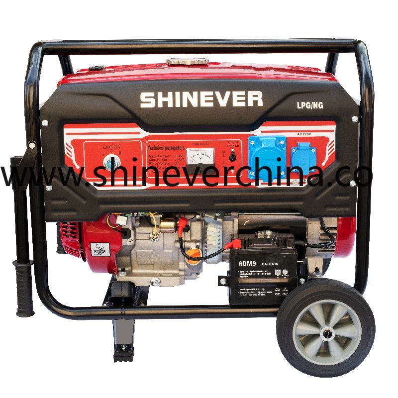 Shinever 油汽两用发电机组8KW/10KVA Gasoline &NG/LPG Generaror