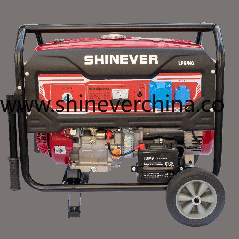 Shinever 油汽两用发电机组8KW/10KVA Gasoline &NG/LPG Generaror产品图