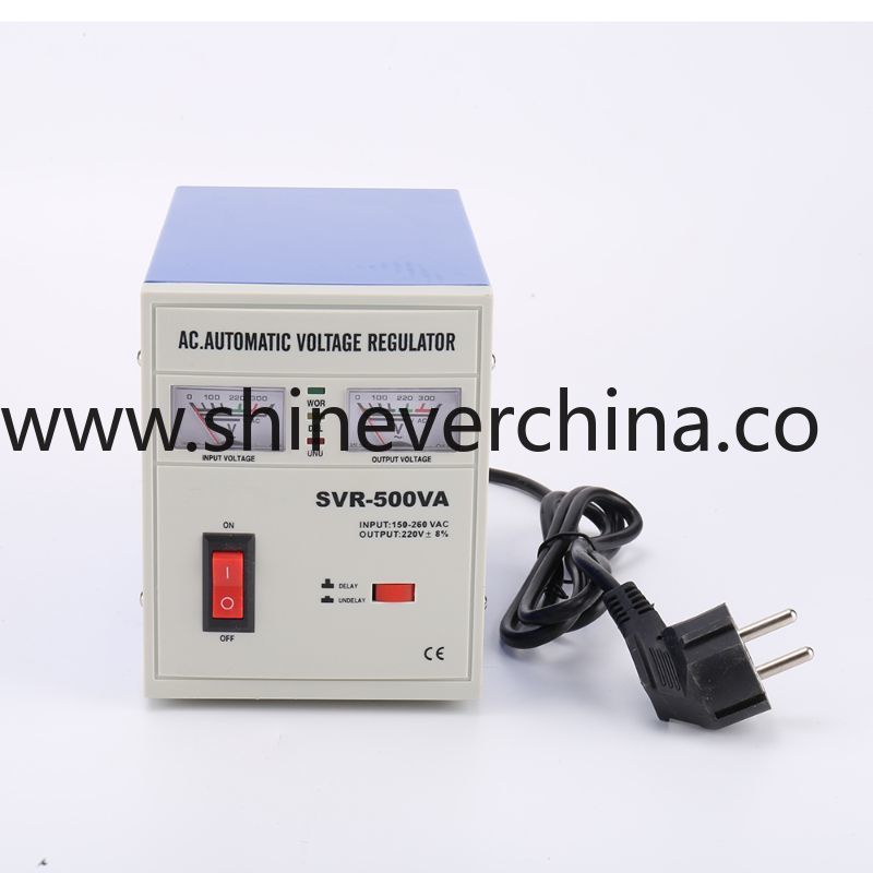 Shinever SVR高精度单相家用稳压器Voltage Regulator/Stabilizer 500VA