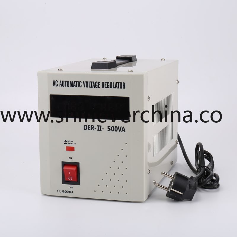 Shinever DER高精度稳压器 家用电子稳压器Voltage Stabilizer 500VA 