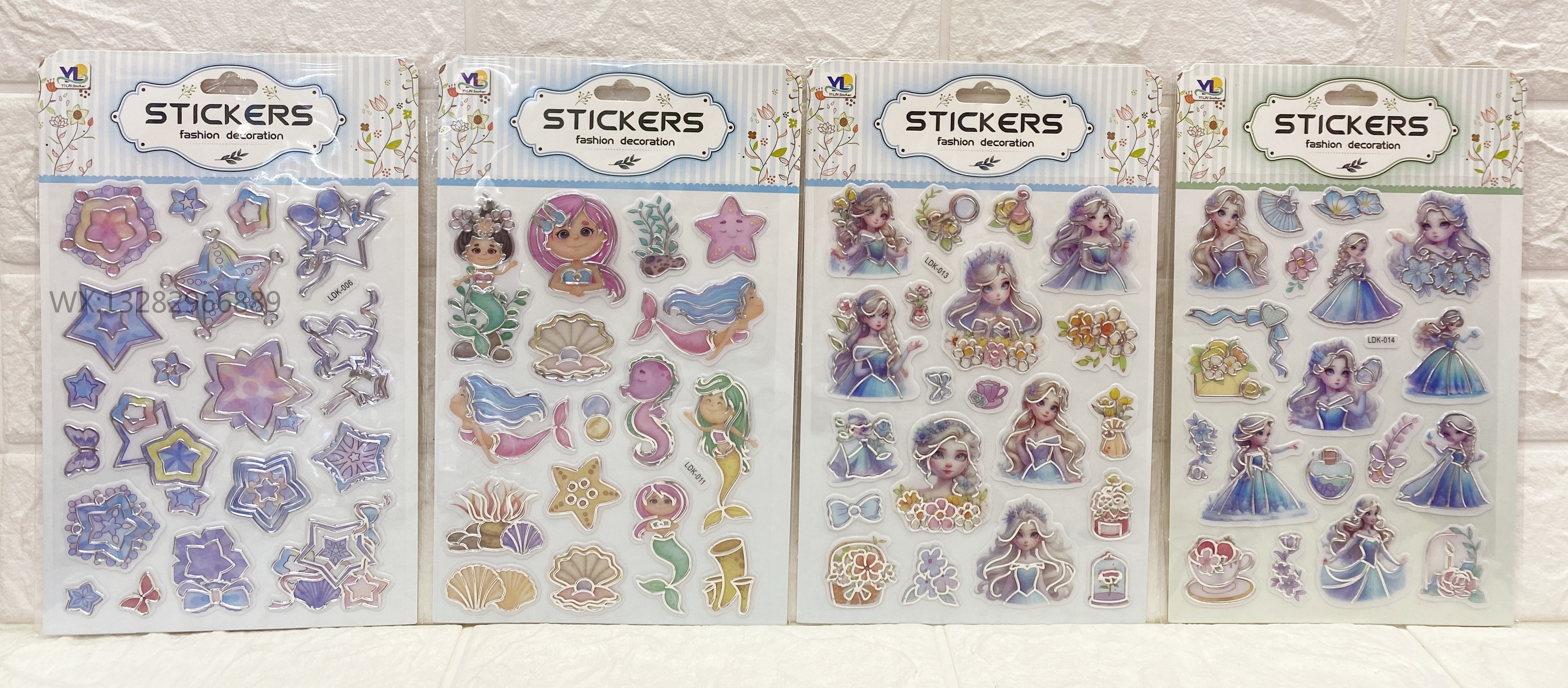 卡通立体烫银水晶贴 儿童立体3D贴纸奖励贴创意贴纸泡泡贴水晶贴详情2