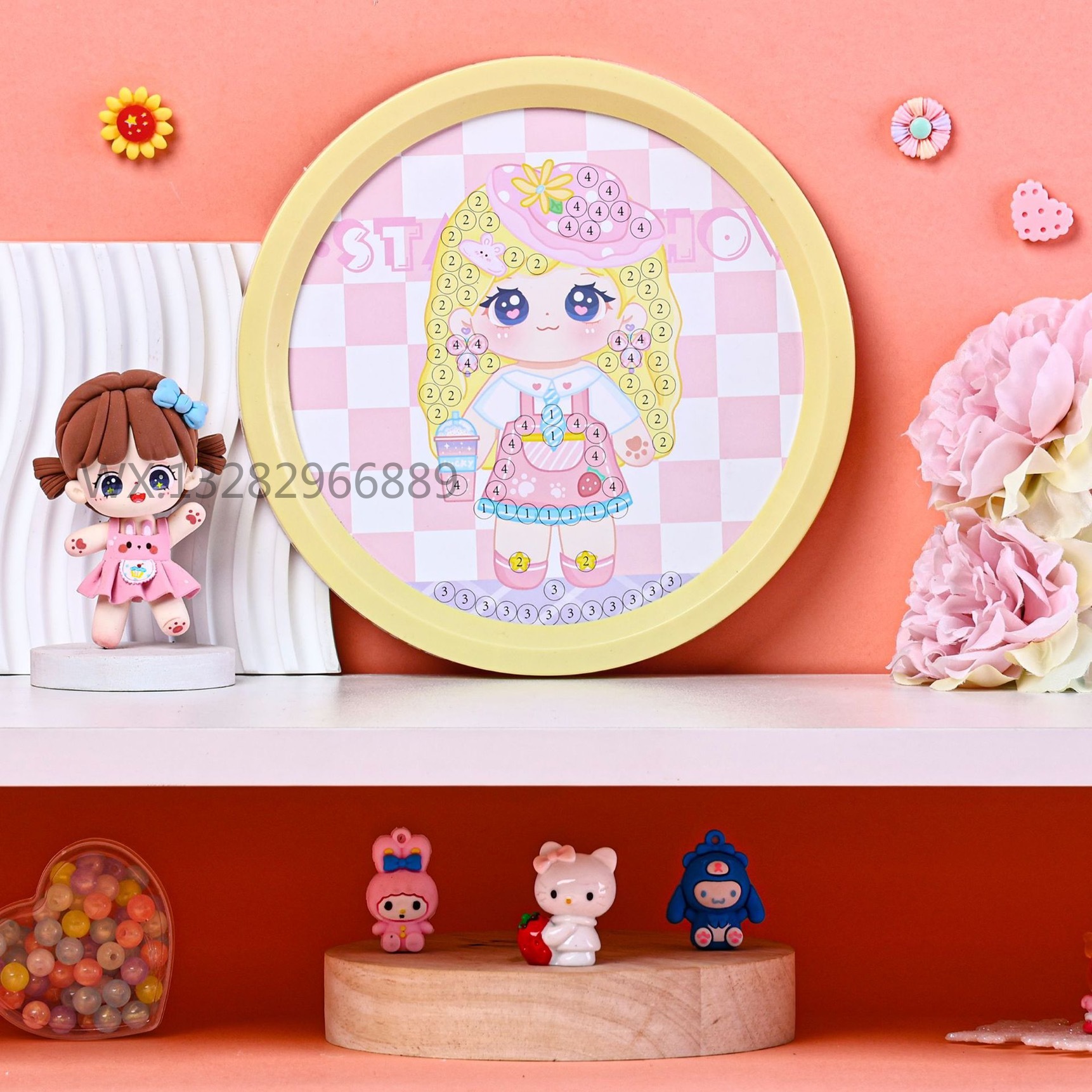 钻石画/DIY钻石画/阿拉伯文挂画/装饰画挂画/钻石画亚克力摆件细节图