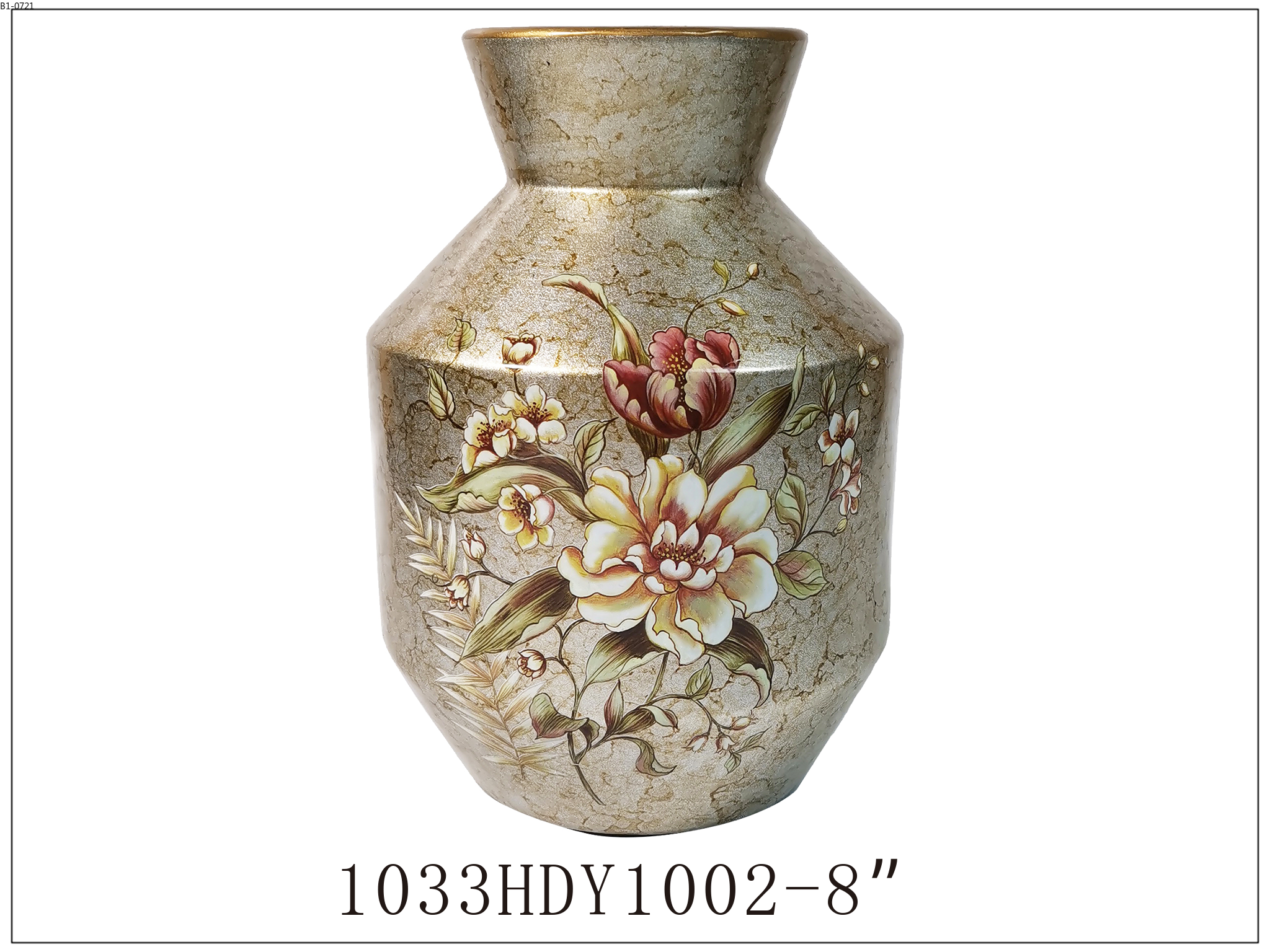 瓷器花瓶白底实物图