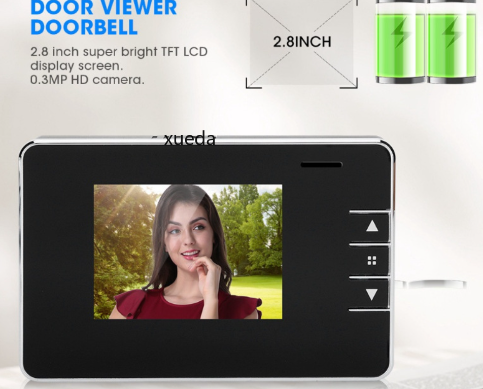 可视电子猫眼家用防盗监控门铃摄像头外贸电子门铃猫眼录像拍照详情7