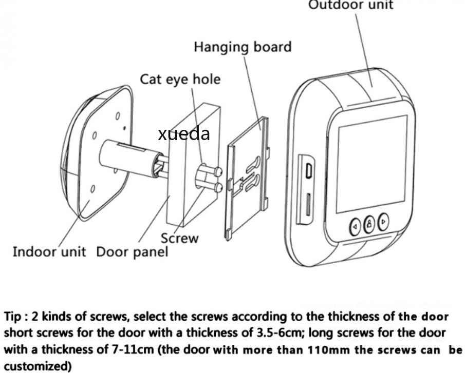 可视电子猫眼家用防盗监控门铃摄像头外贸电子门铃猫眼录像拍照详情8