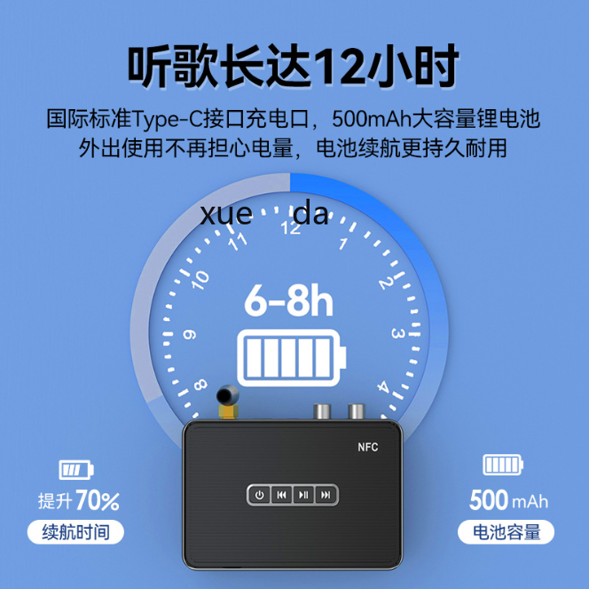 新款蓝牙接收器5.1音频适配器转老式音箱响功放专用6.5麦克风k歌详情4