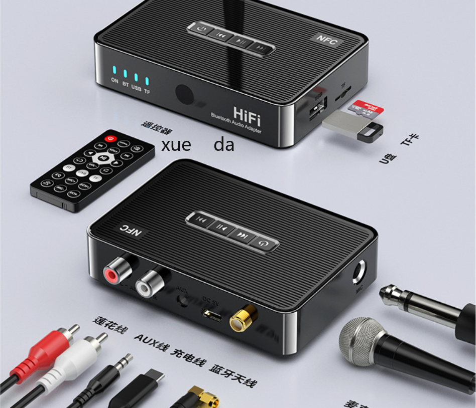 新款蓝牙接收器5.1音频适配器转老式音箱响功放专用6.5麦克风k歌详情6