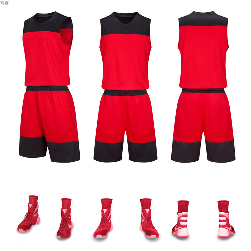 篮球服套装男定制短袖夏季比赛训练运动服队服定制一件代发详情4