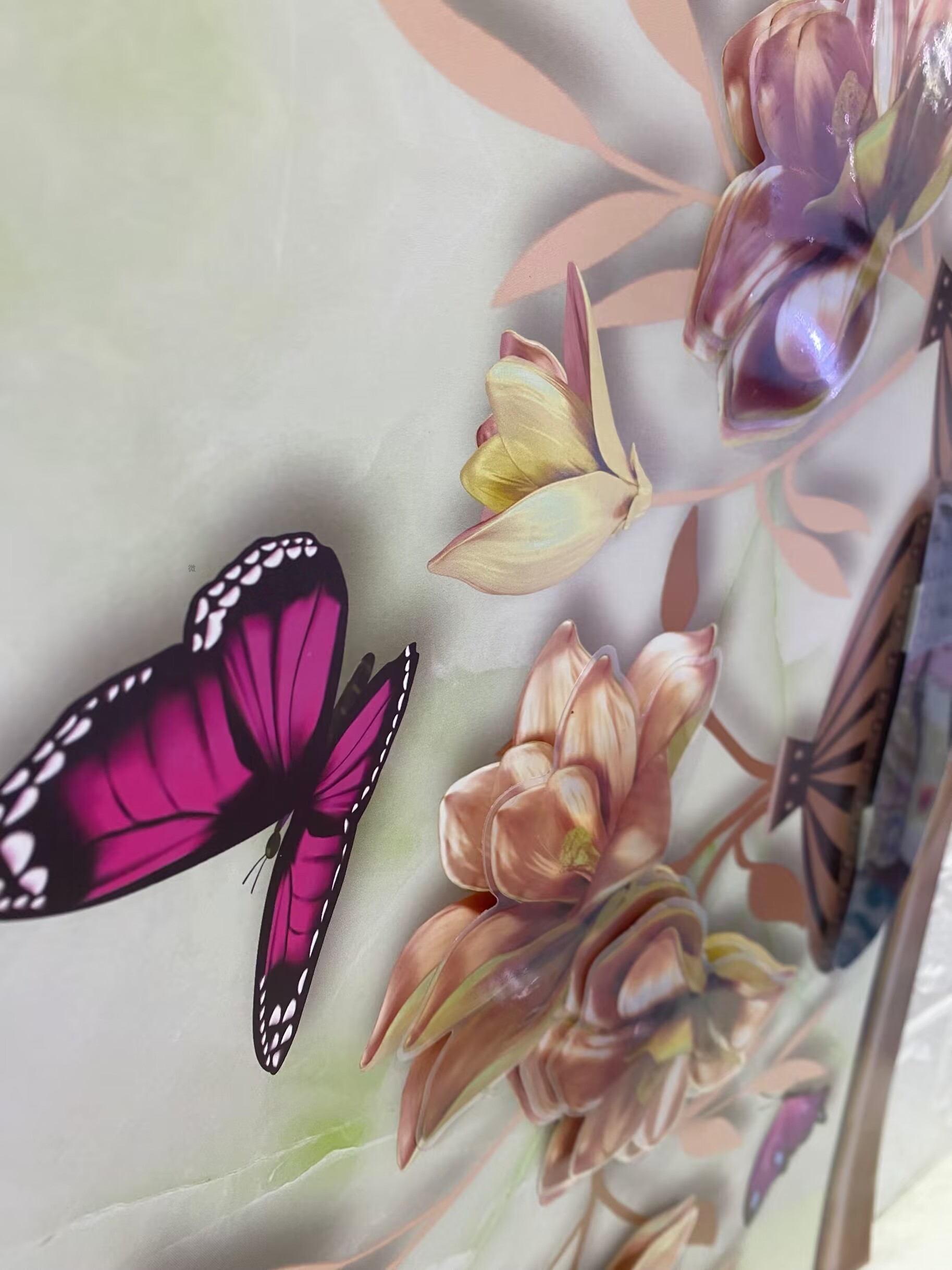 European-style nano vase decorative three-dimensional stickers for living rooms, bedrooms and lobbies, 3D three-dimensional wall stickers pic 10