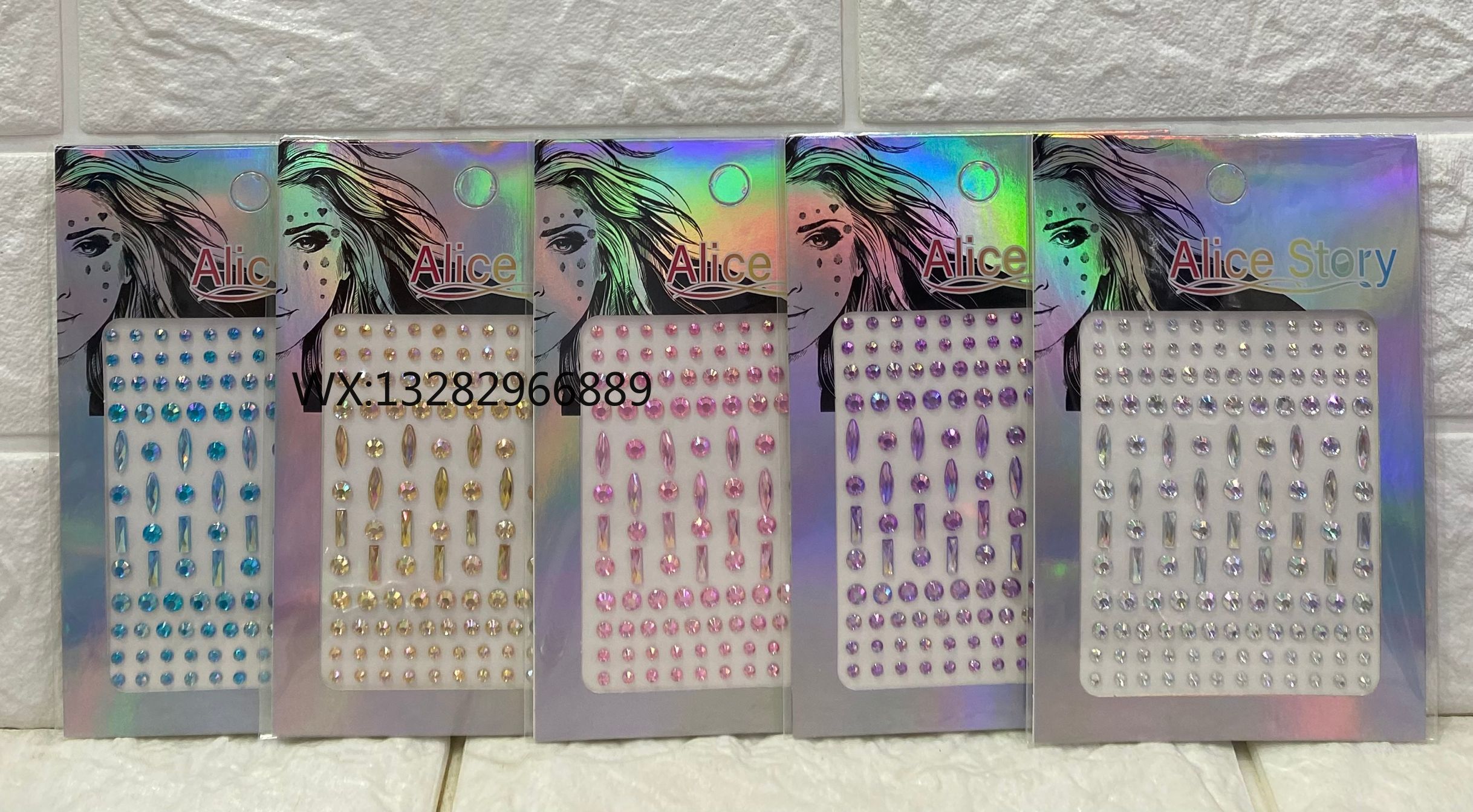 Facial makeup stickers, face stickers, eye drill stickers, shiny eye stickers, ball eye stickers, corner stickers, tear nevus acrylic drill stickers pic 7