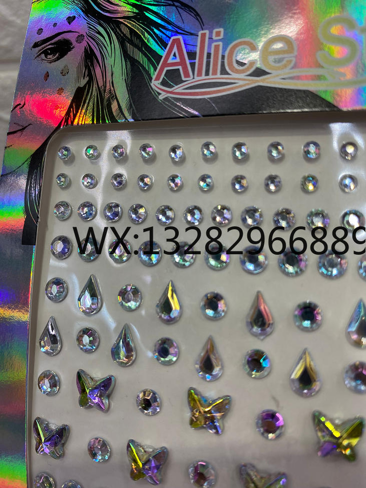 Facial makeup stickers, face stickers, eye drill stickers, shiny eye stickers, ball eye stickers, corner stickers, tear nevus acrylic drill stickers pic 13