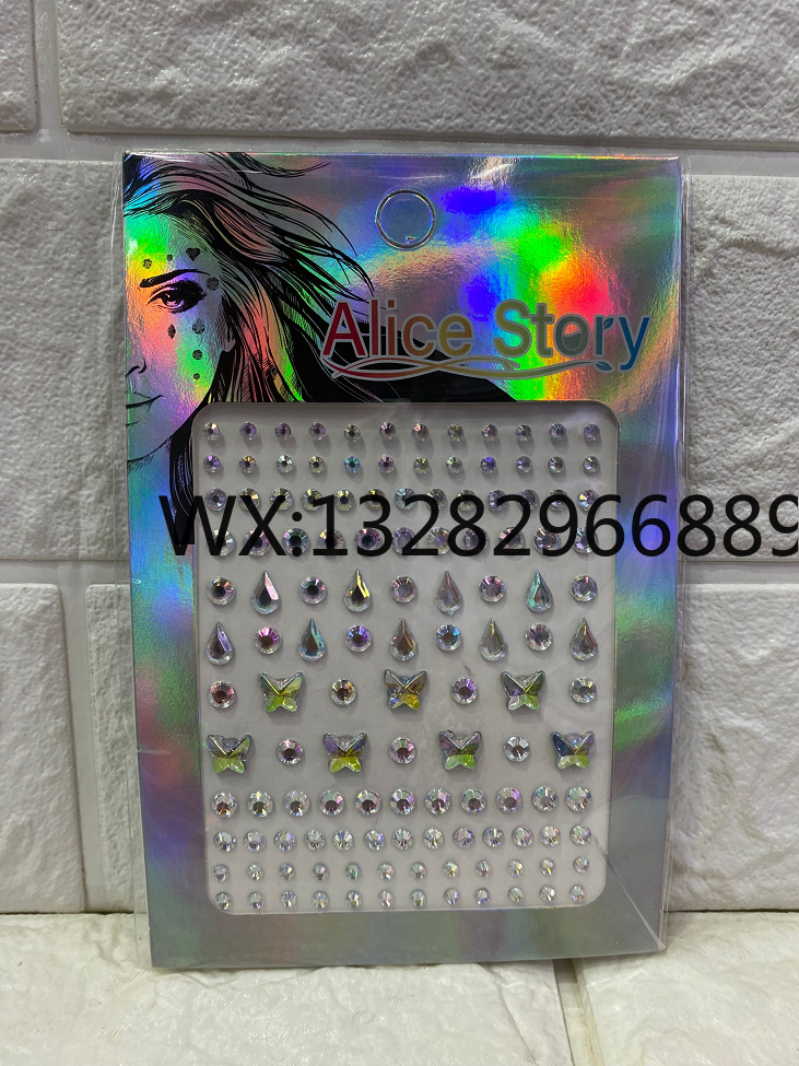 Facial makeup stickers, face stickers, eye drill stickers, shiny eye stickers, ball eye stickers, corner stickers, tear nevus acrylic drill stickers pic 11