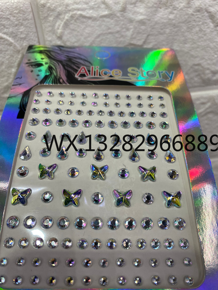 Facial makeup stickers, face stickers, eye drill stickers, shiny eye stickers, ball eye stickers, corner stickers, tear nevus acrylic drill stickers pic 15