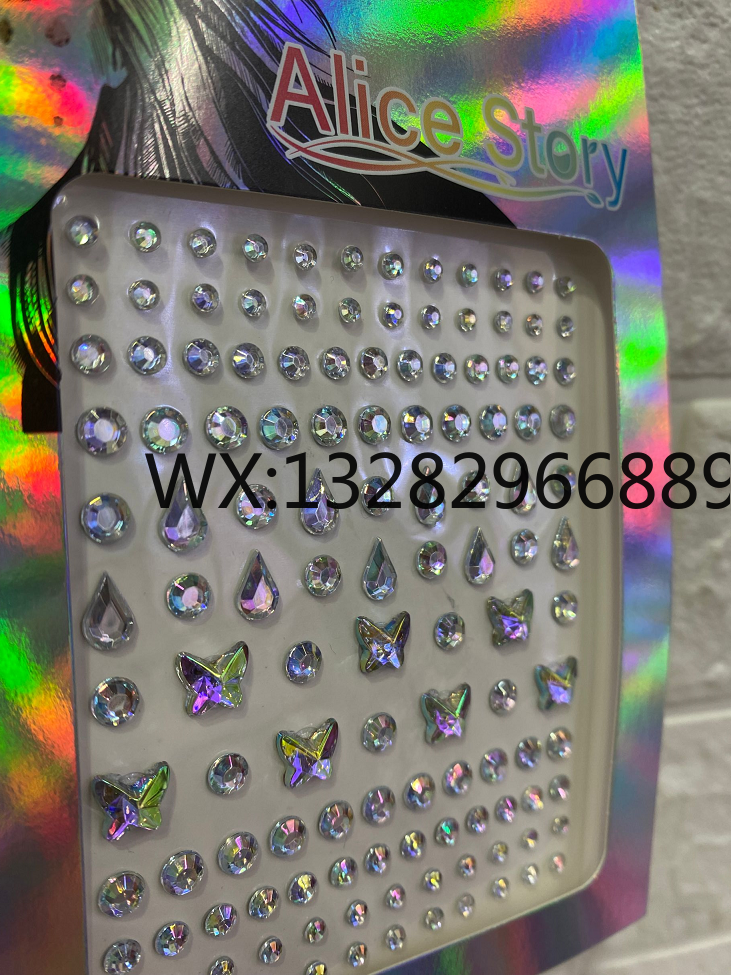 Facial makeup stickers, face stickers, eye drill stickers, shiny eye stickers, ball eye stickers, corner stickers, tear nevus acrylic drill stickers pic 10