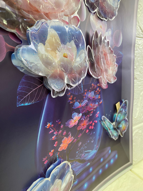 相框花瓶装饰立体贴画 PVC花瓶客厅卧室大堂装饰立体层层墙贴详情15