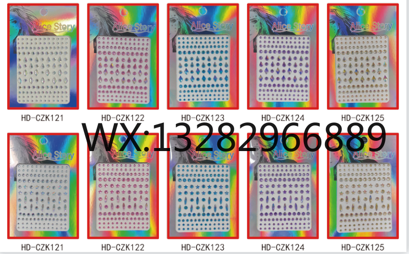 Facial makeup stickers, face stickers, eye drill stickers, shiny eye stickers, ball eye stickers, corner stickers, tear nevus acrylic drill stickers pic 3