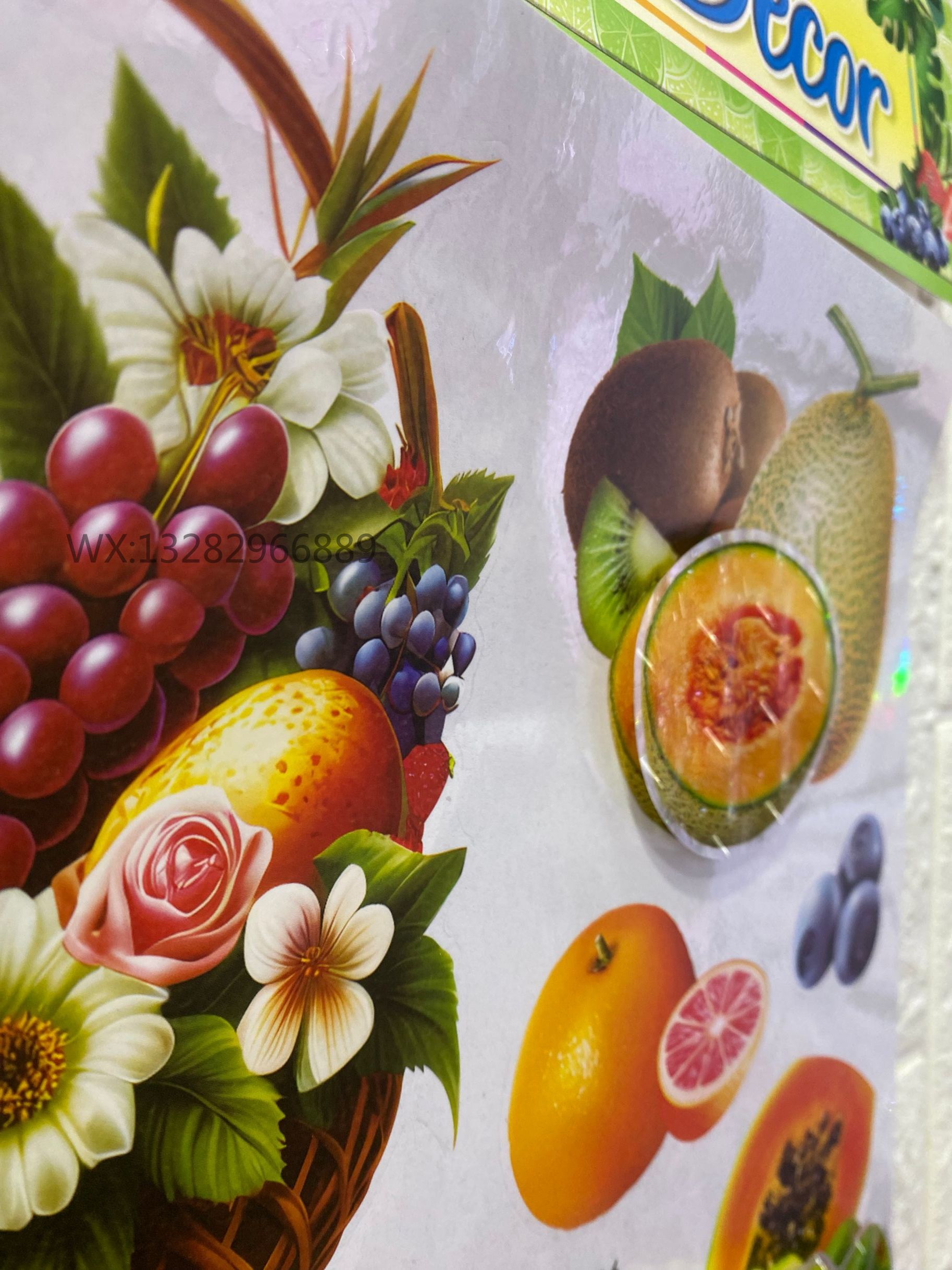 Three-dimensional fruit decorative stickers, three-dimensional handcrafted layer upon layer wall stickers for restaurants, kitchens, lobbies and hotels pic 11