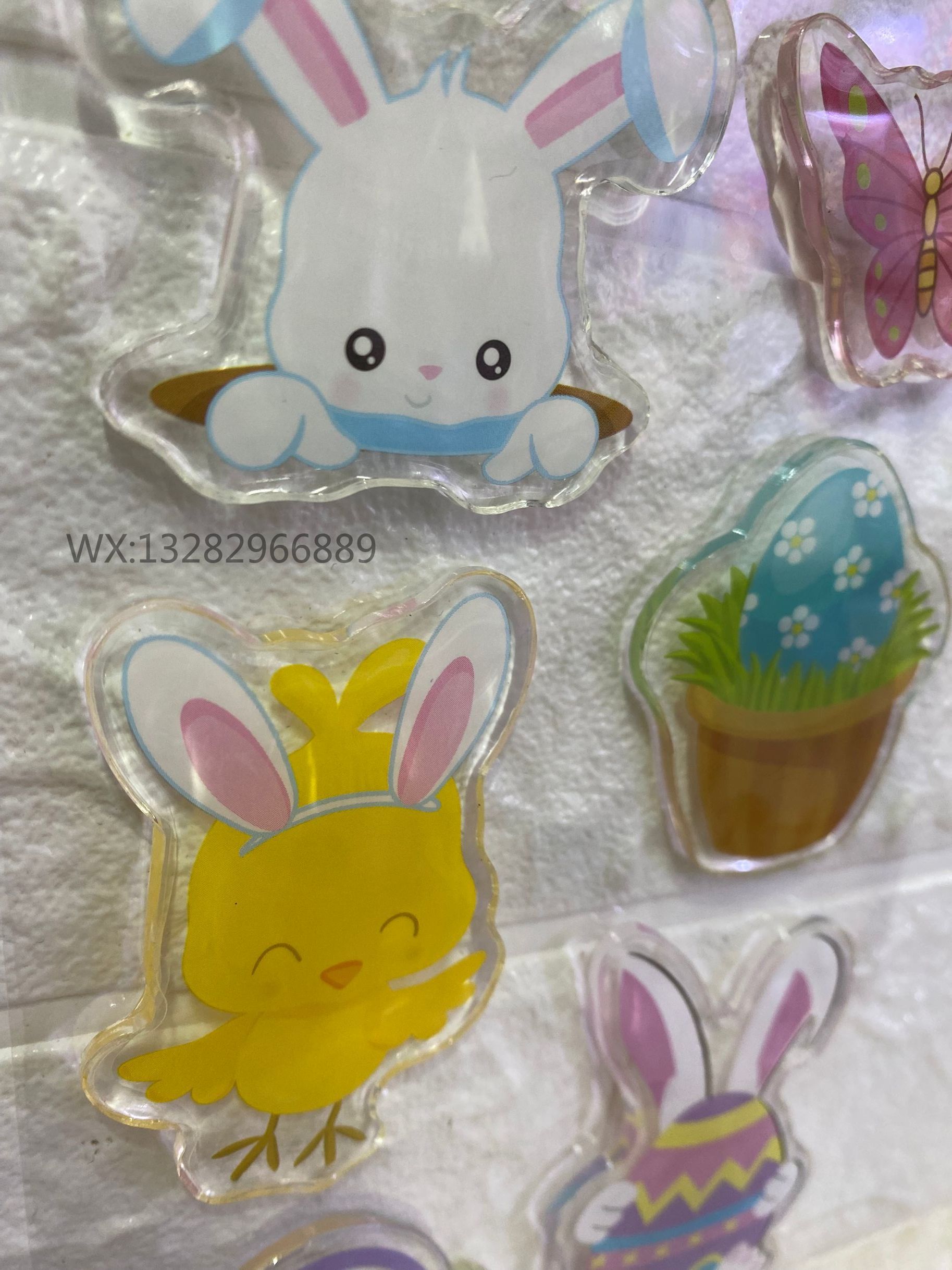 3D立体节日TPR复活节彩蛋窗贴 儿童冰箱贴果冻贴画透明玻璃贴详情10