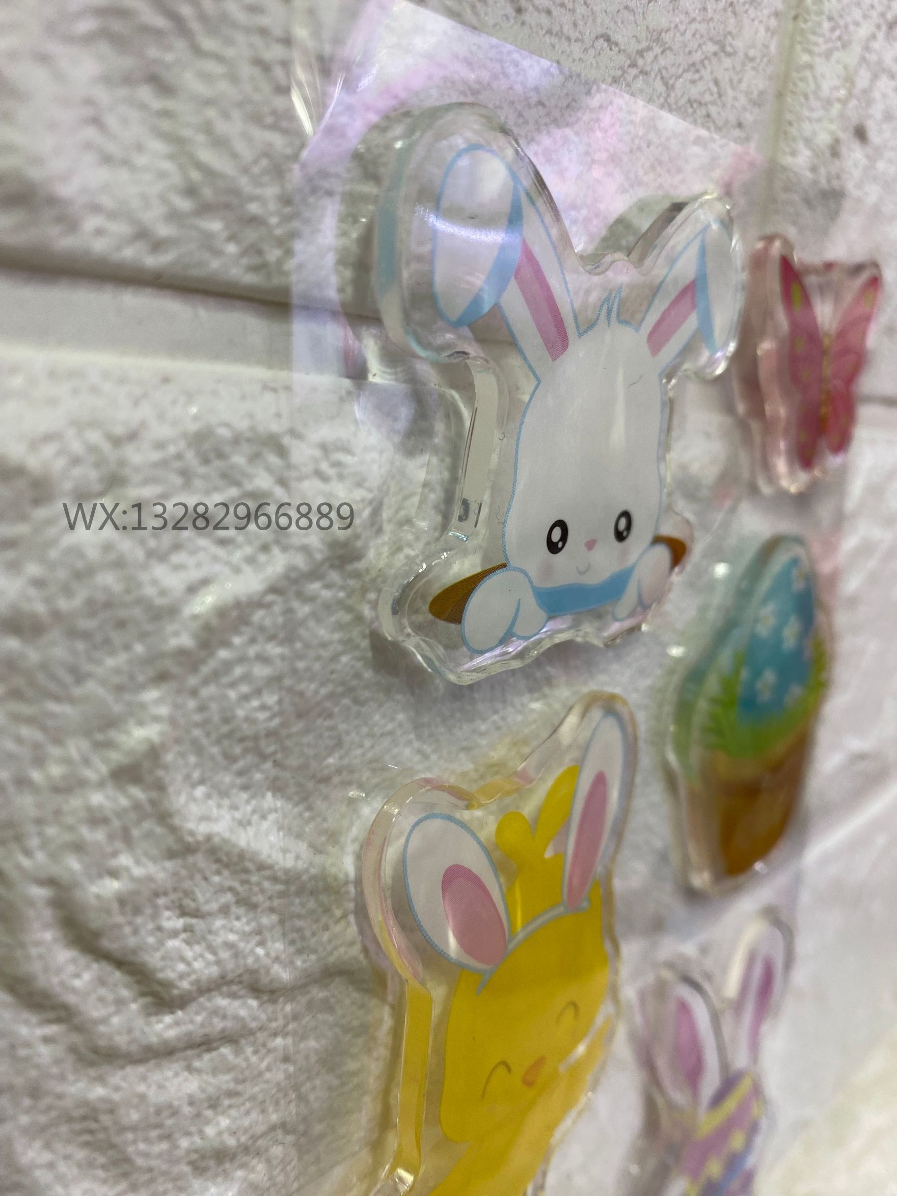 3D立体节日TPR复活节彩蛋窗贴 儿童冰箱贴果冻贴画透明玻璃贴详情9