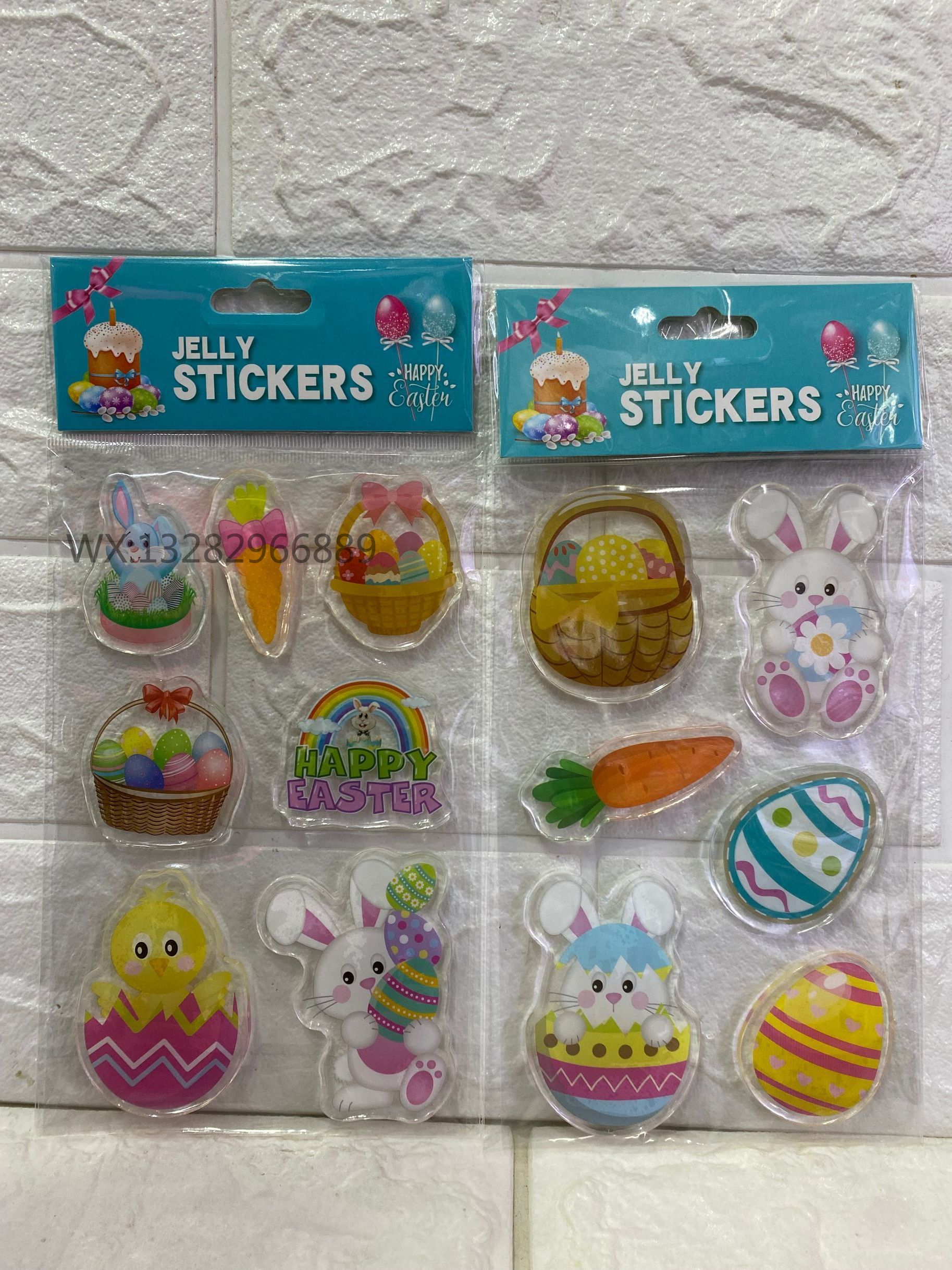 答案：3D立体/TPR复活节/彩蛋窗贴/儿童冰箱贴/果冻贴画/透明玻璃贴产品图