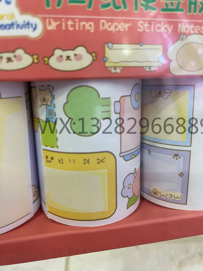 Silver Fish Cartoon Writing Paper Sticky Notes, Notebook Tape, Spring Cute Girl Notebook Stickers, Film DIY cultural and Creative products pic 4