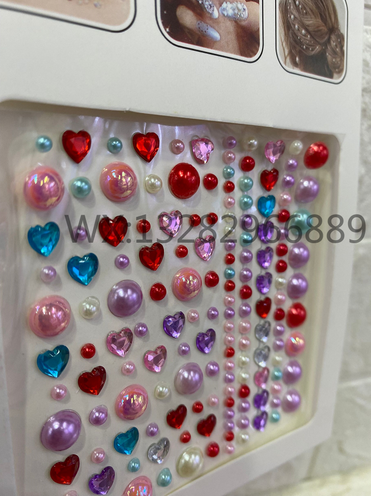 儿童水滴泪珠爱心脸部眉眼部钻贴 宝石钻装饰舞台装饰贴钻指甲钻详情8