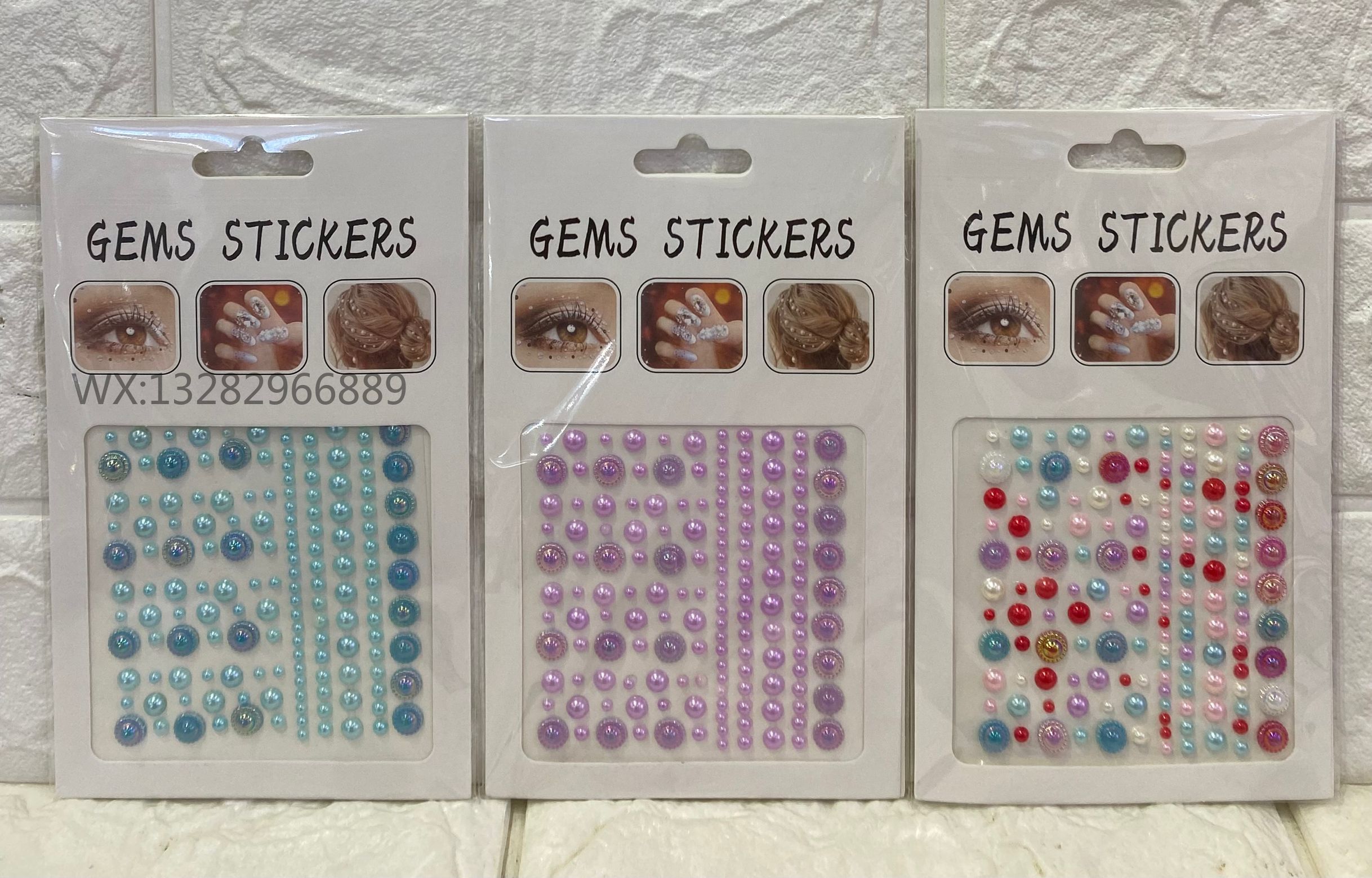 儿童水滴泪珠爱心脸部眉眼部钻贴 宝石钻装饰舞台装饰贴钻指甲钻详情6