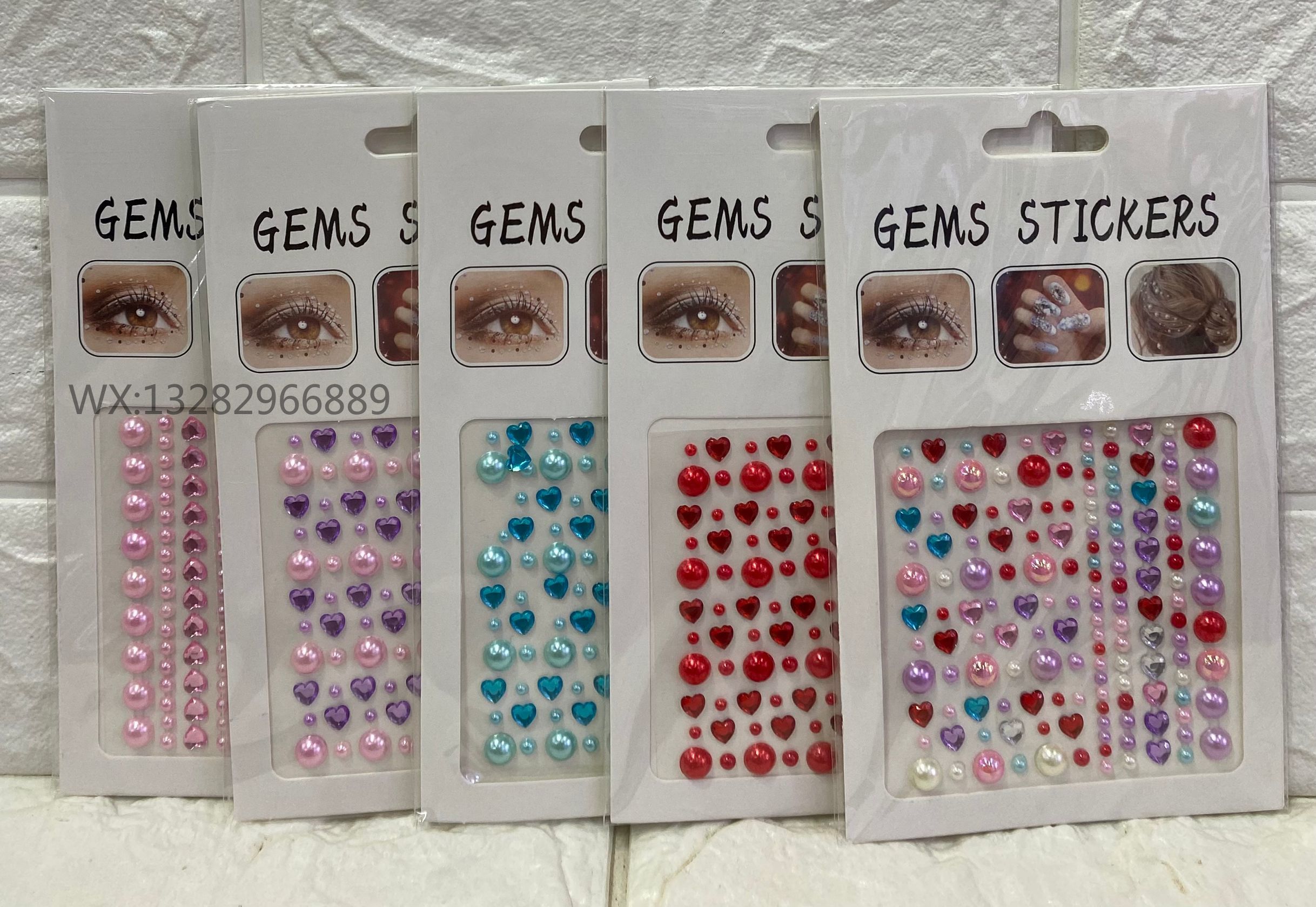 答案：儿童水滴/爱心脸部/眉眼部钻/宝石钻装/舞台装饰/贴钻指甲产品图