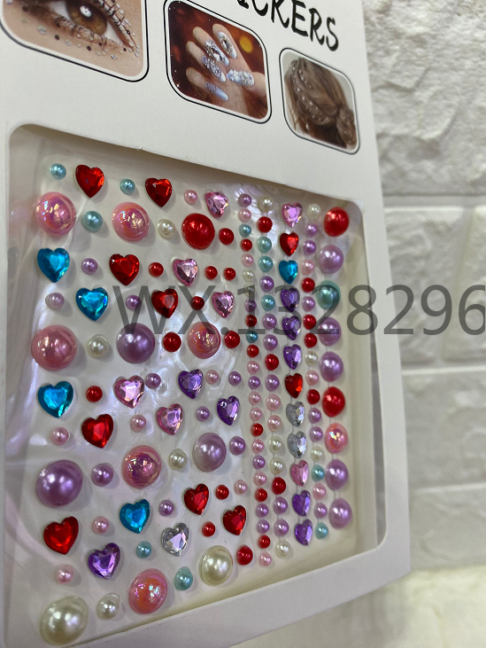 儿童水滴泪珠爱心脸部眉眼部钻贴 宝石钻装饰舞台装饰贴钻指甲钻详情10