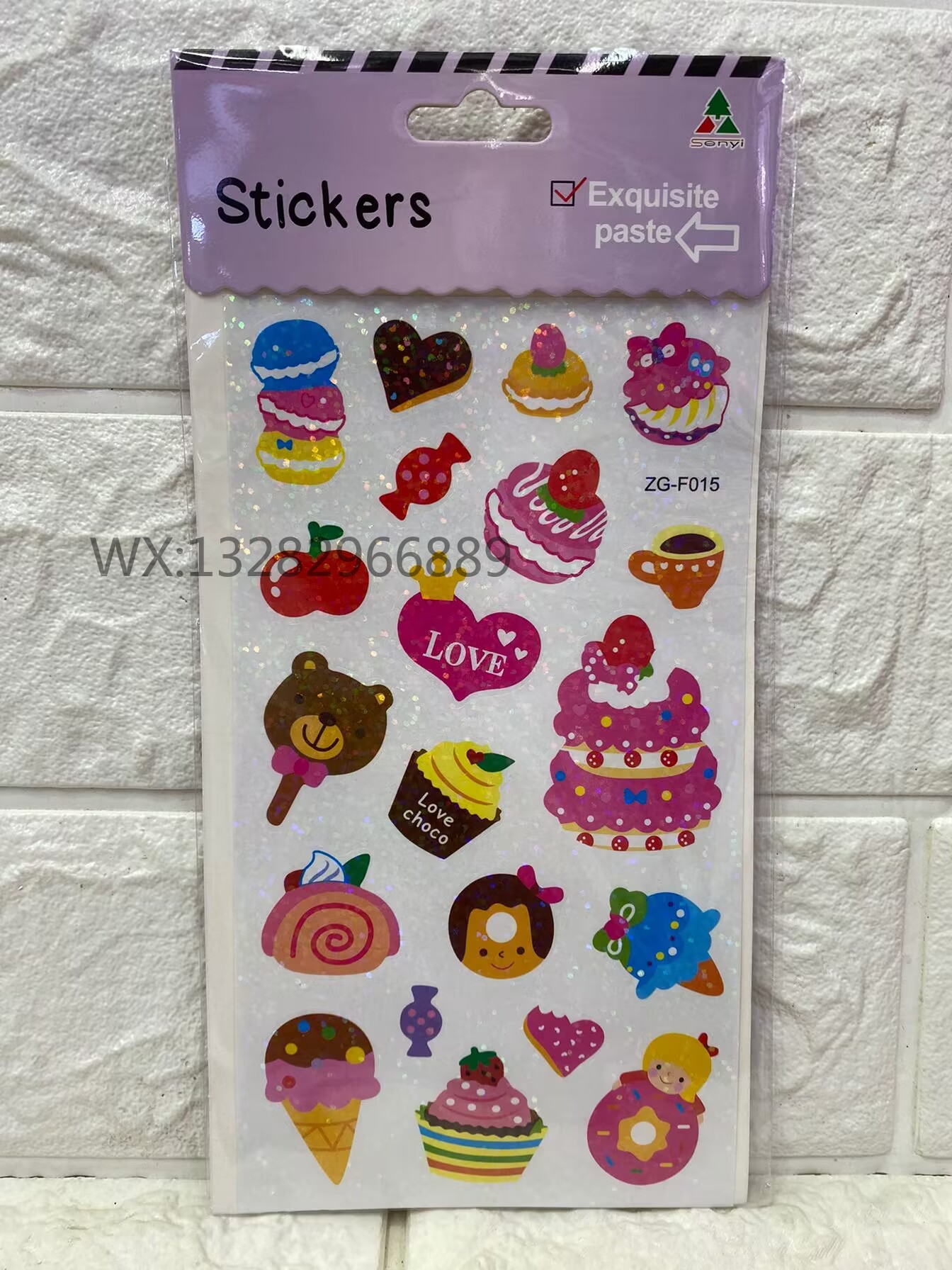 Cartoon fashion children's DIY stickers, shiny children's reward stickers, freely decorated stickers, sparkling Guka stickers