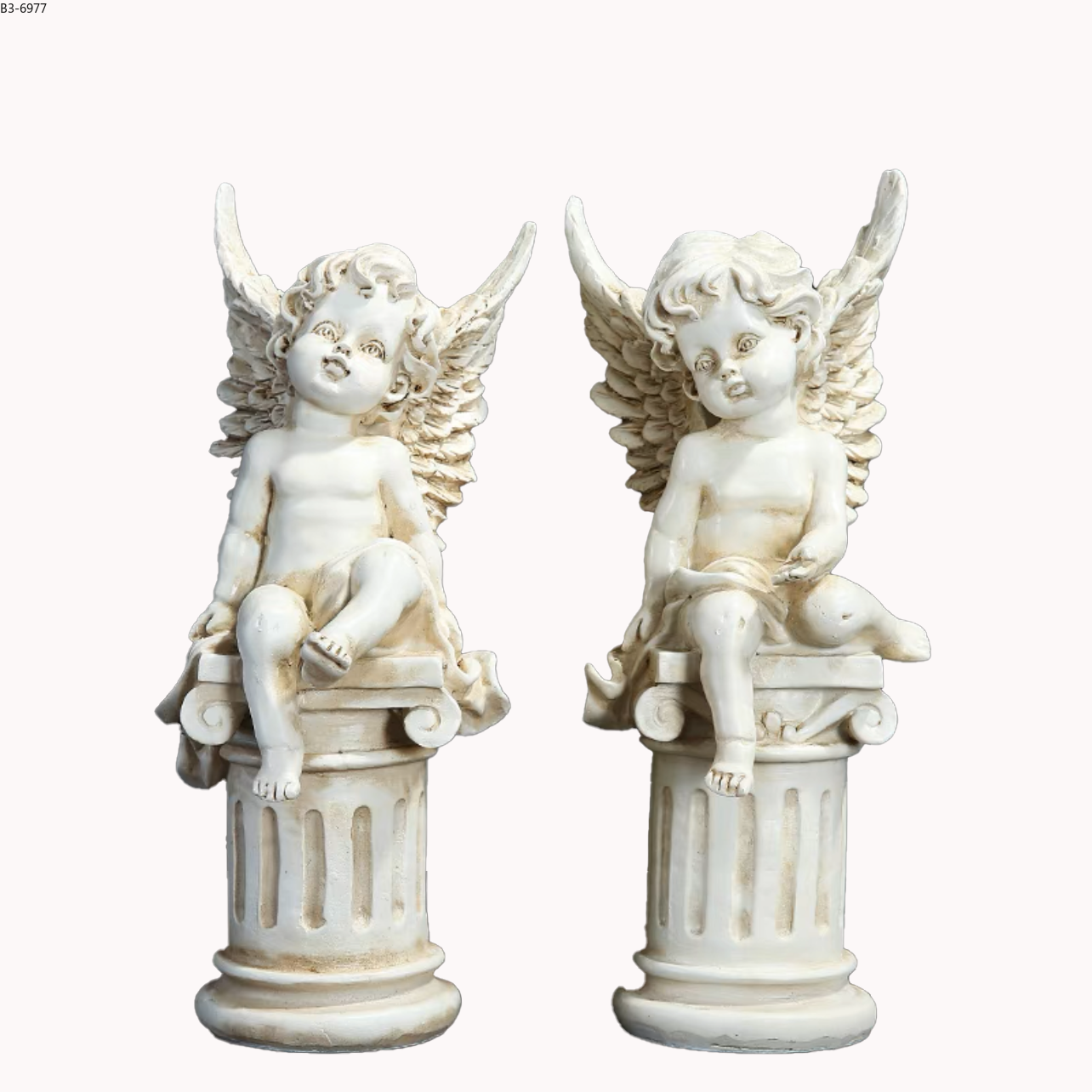 仿古花园天使雕塑复古天使装饰摆件室内装饰品树脂工艺品