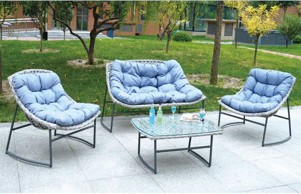 仿藤家具 户外休闲用品 桌子椅子套装 沙发套件  花园阳台详情3