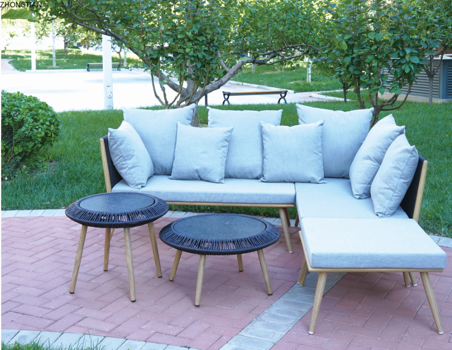 仿藤家具 户外休闲用品 桌子椅子套装 沙发套件  花园阳台详情8