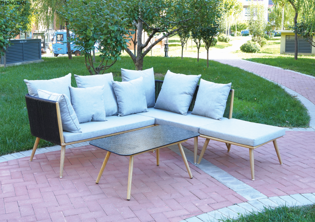 仿藤家具 户外休闲用品 桌子椅子套装 沙发套件  花园阳台详情7