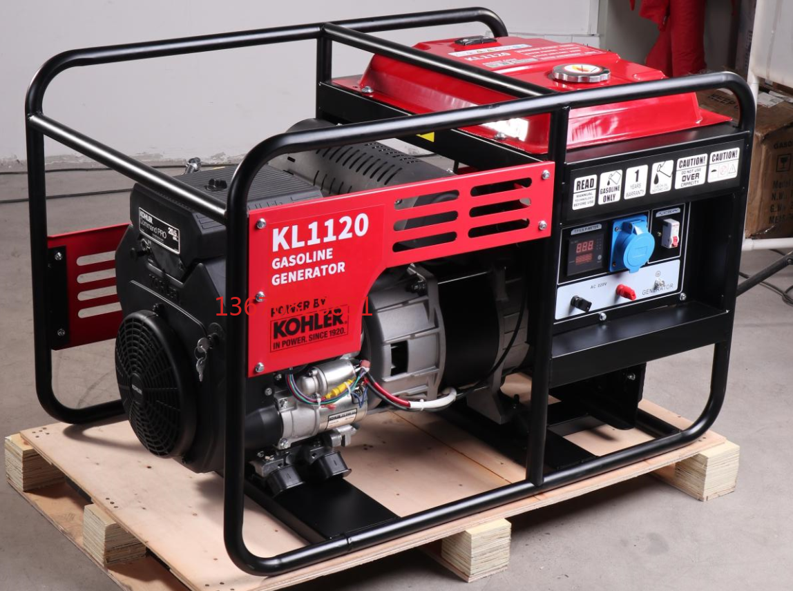 发电机组 汽油发电机组 Gasoline generator 11KW汽油发电机 用美国KOHLER品牌汽油机 白底实物图