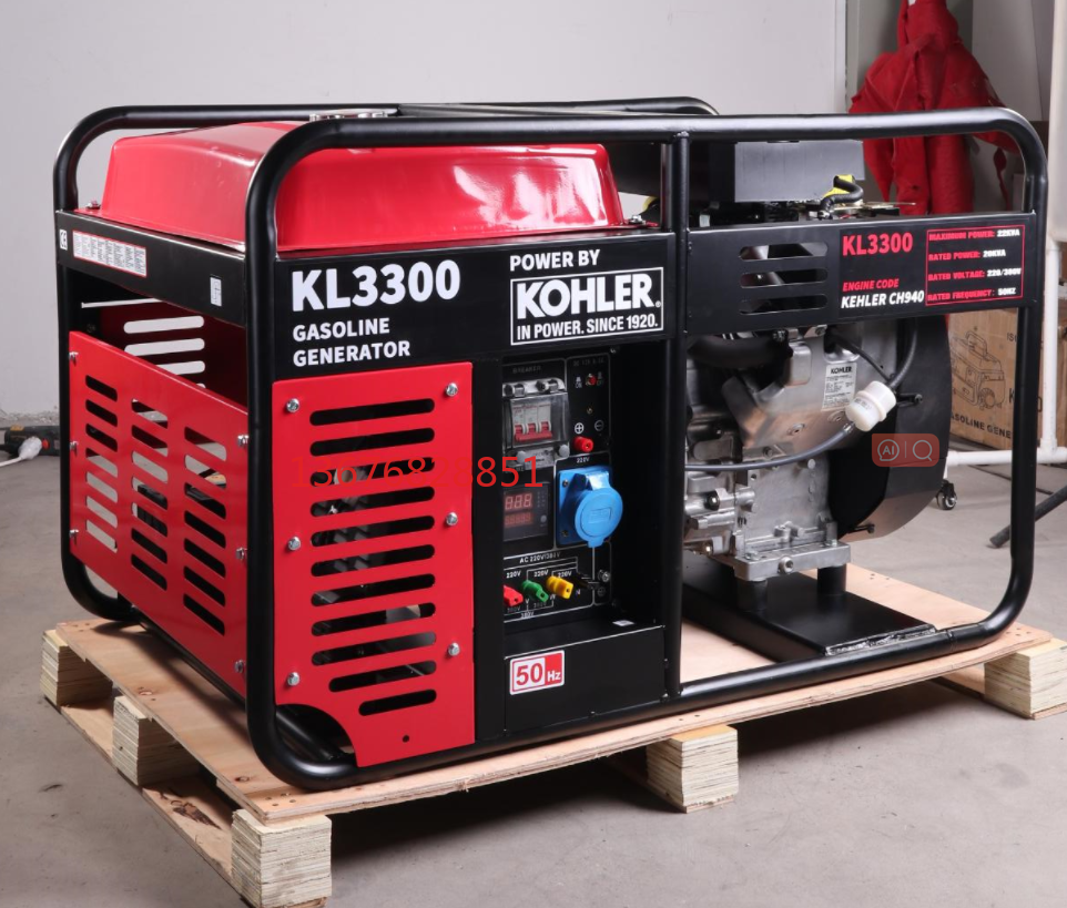 发电机 汽油发电机组 16KW  用美国KOHLER品牌汽油机 Gasoline Generator白底实物图