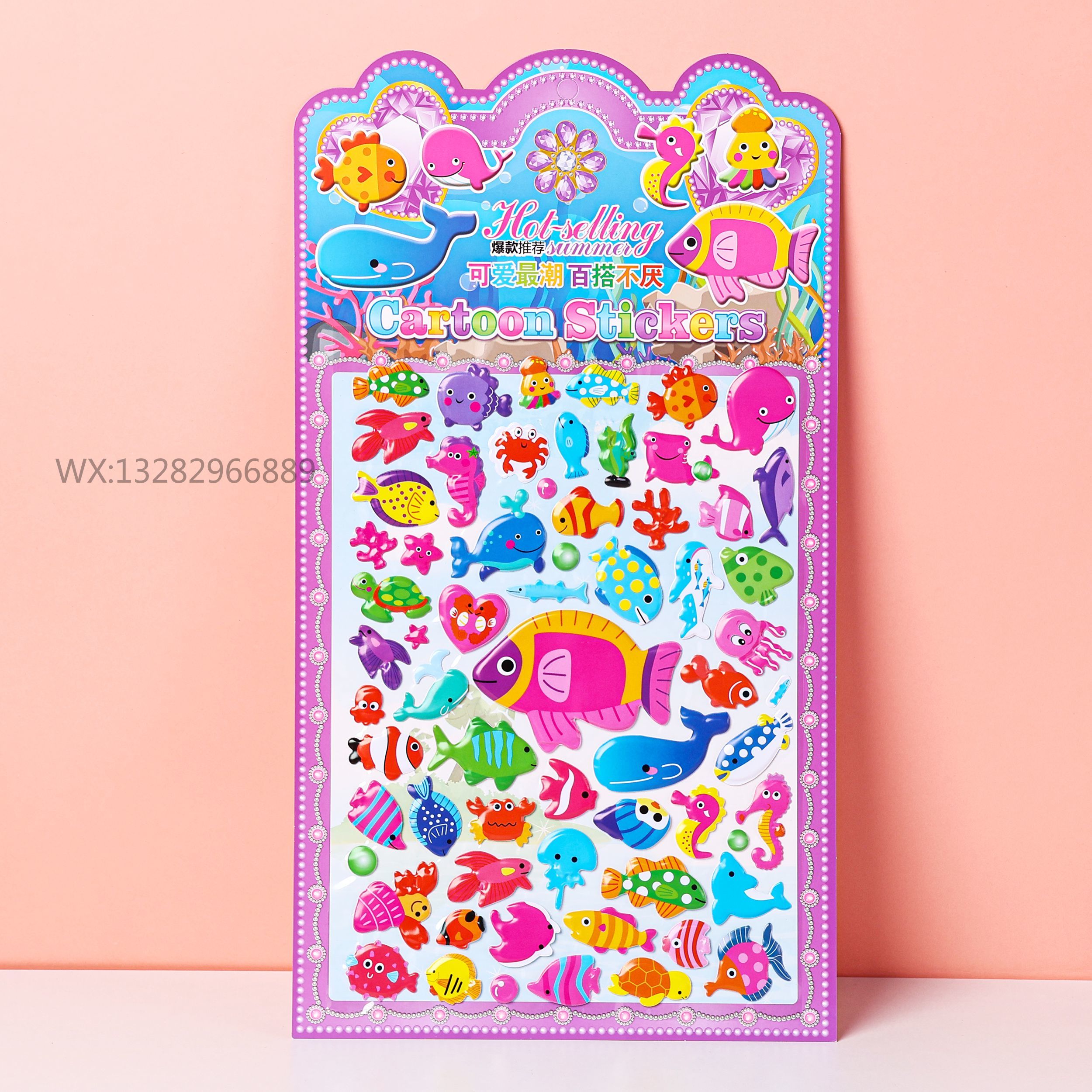 Cartoon dress-up bubble stickers, game stickers, children's DIY 3D stickers, children's reward stickers, kindergarten Specification image