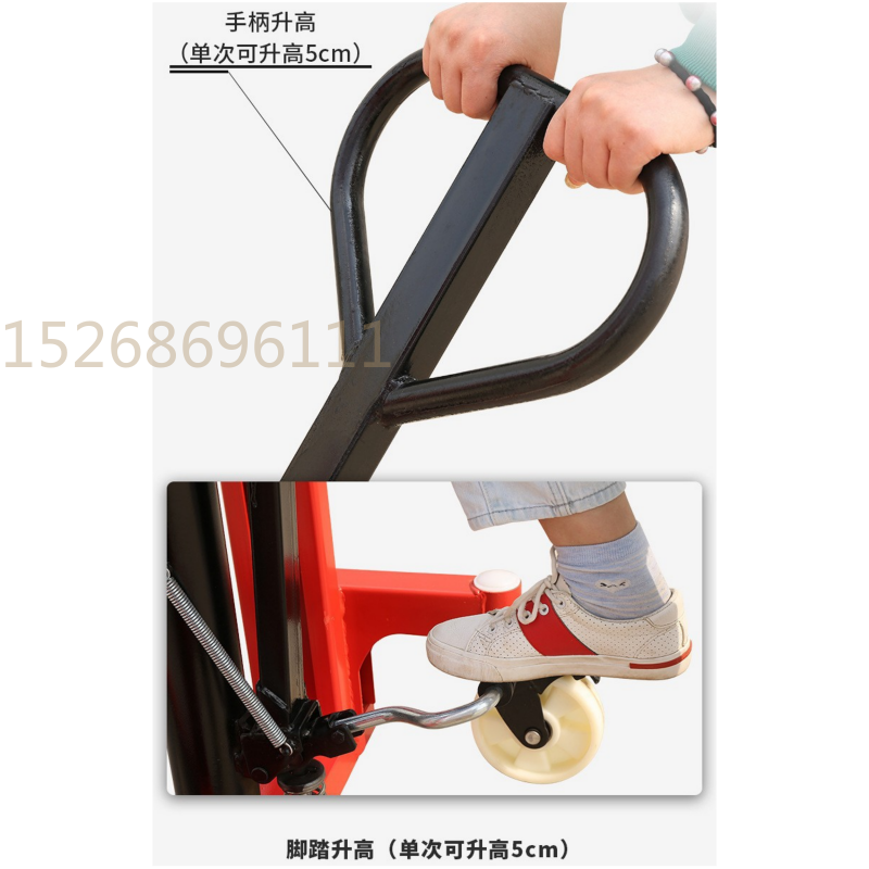 Semi-electric stacker, electric lift, forklift, manual hydraulic, small lifting, charging, pushing, lifting wonder, and handling vehicle Application Scenario