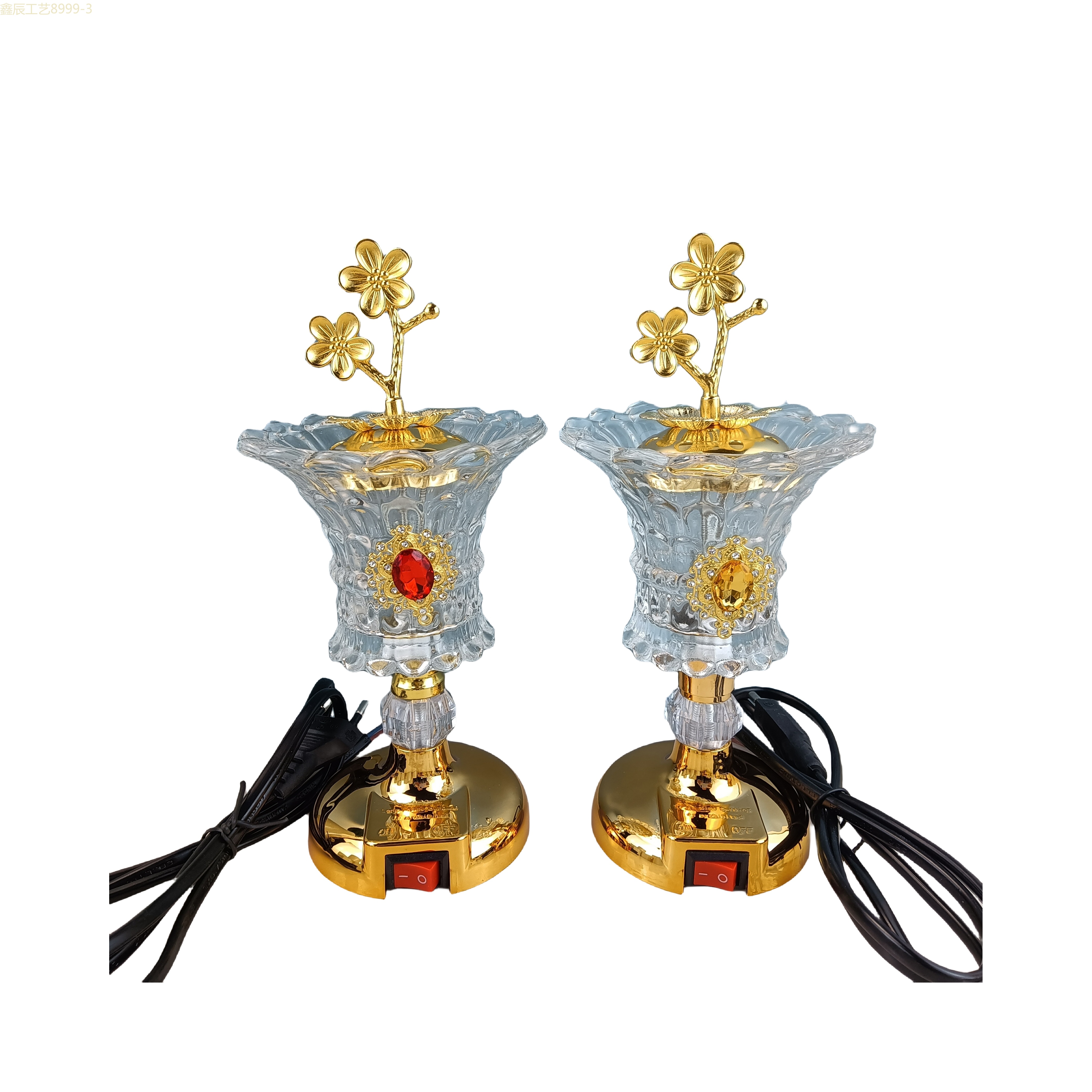 新款玻璃吊坠款电香炉中东工艺品electric incense burner详情2