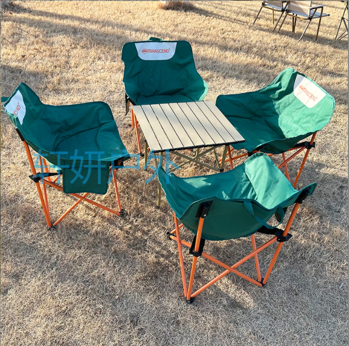 户外露营折叠椅便携月亮椅野营沙滩美术椅钓鱼凳子圆弧休闲靠背椅沙滩椅详情8
