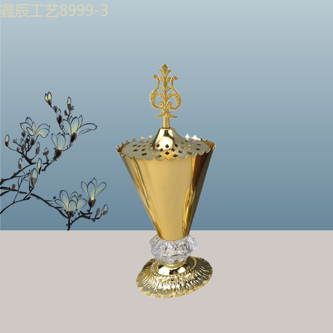 香炉工艺品/香炉/祈福牌/祈福带/纯铜香篆细节图