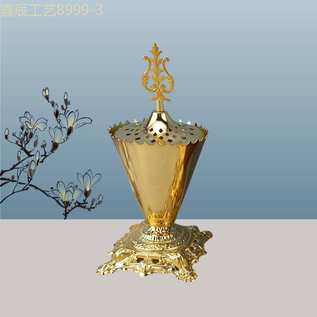 香炉工艺品/香炉/祈福牌/祈福带/纯铜香篆产品图