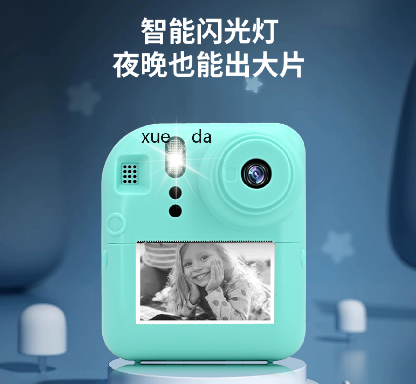 拍立得相机热敏打印儿童相机前后双摄像头拍立得2.4寸屏打印相机详情1